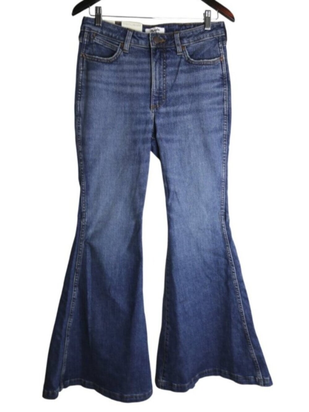 Wrangler Retro The Green Jean Denim Blue Trumpet Flare - Paige Size 29x32